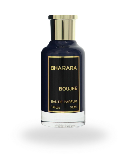 Boujee by Bharara Eau de Parfum – a luxurious, modern fragrance with warm, sweet, and woody notes.
