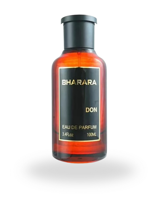 Bottle of Don by Bharara Eau de Parfum – a bold, masculine fragrance with spicy and woody notes.